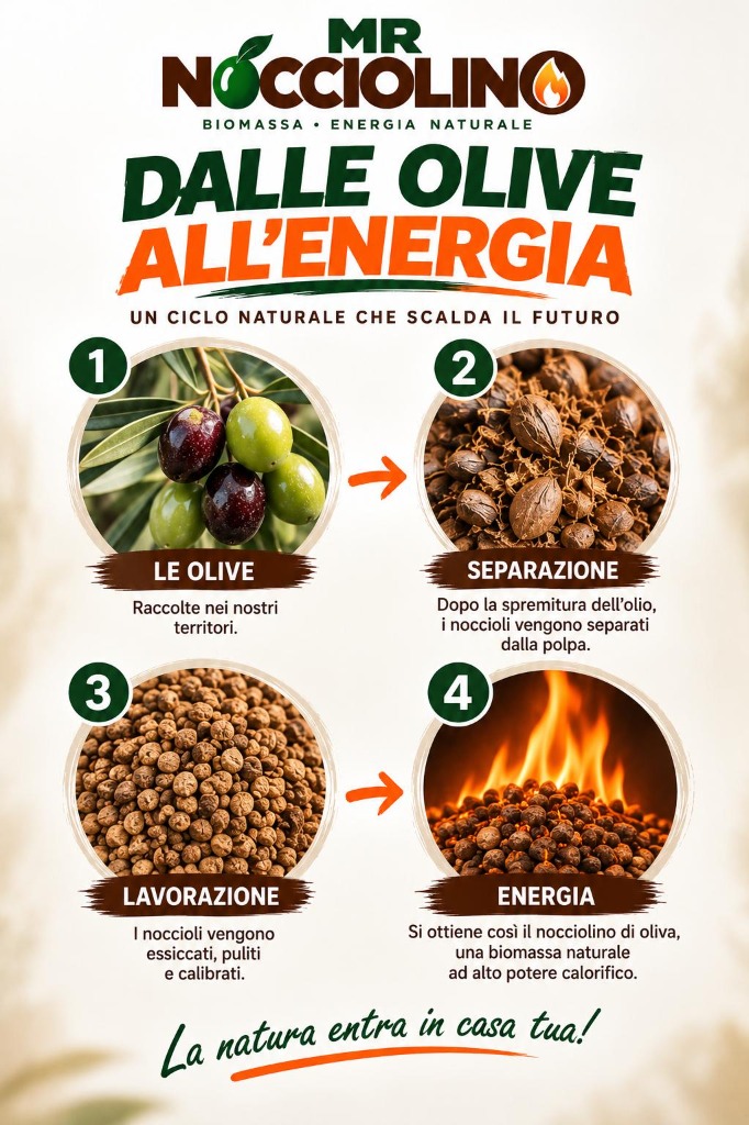 Locandina Dalle olive all'energia - ciclo naturale del nocciolino